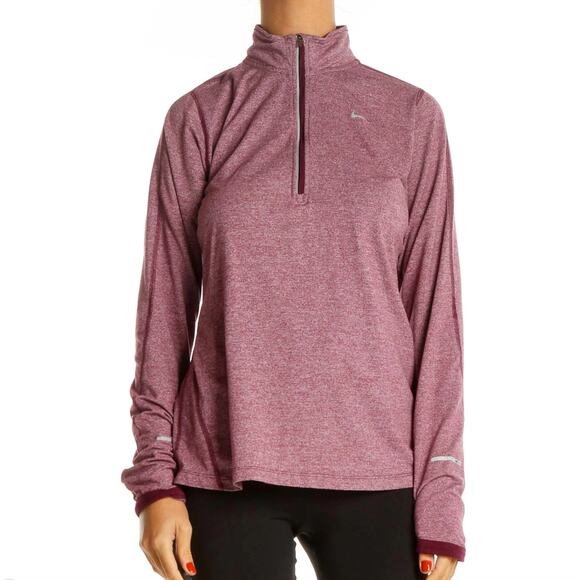 Just in 💫| Nike Red Zip Up Thumb Hole Sweatshirt sz M - Picture 1 of 11